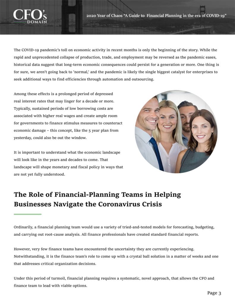 financial planning recruitment CFO's domain